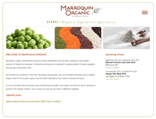 Tablet Screenshot of marroquin-organics.com